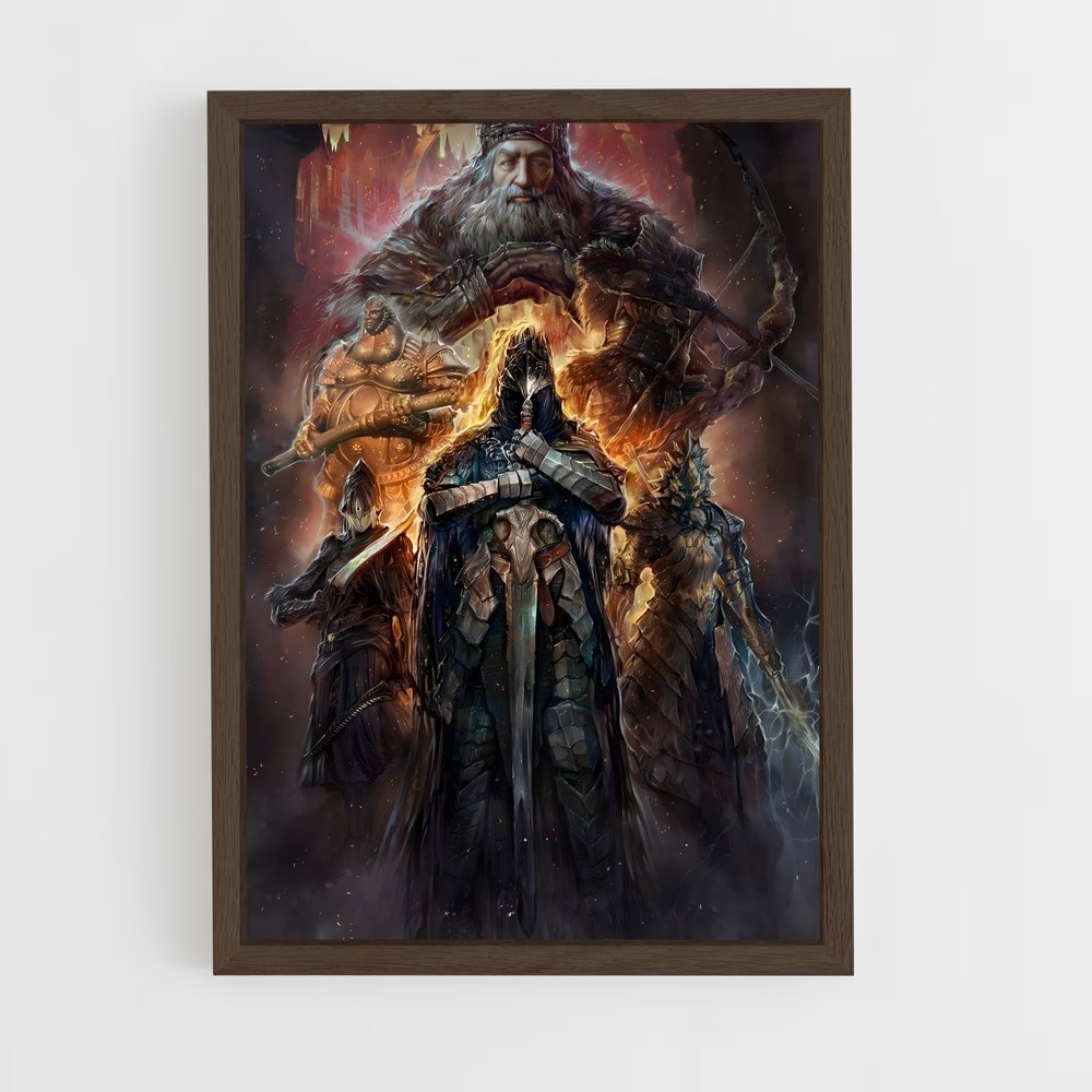 Poster La Nuit du Chevalier – affiche Dark souls (vue 5)